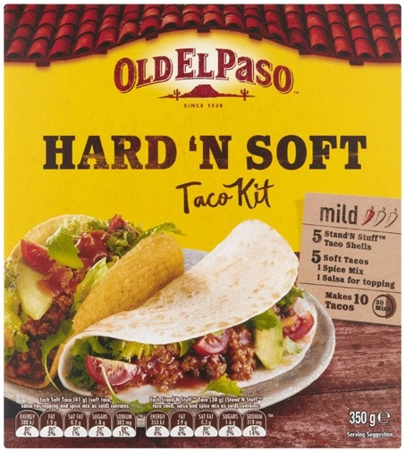 Old El Paso Hard 'N Soft Taco Kit 350g