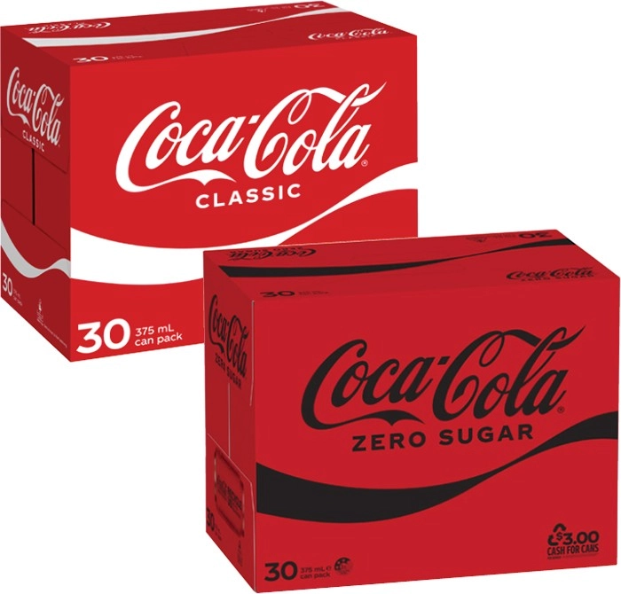 Coca-Cola Soft Drink 30x375mL