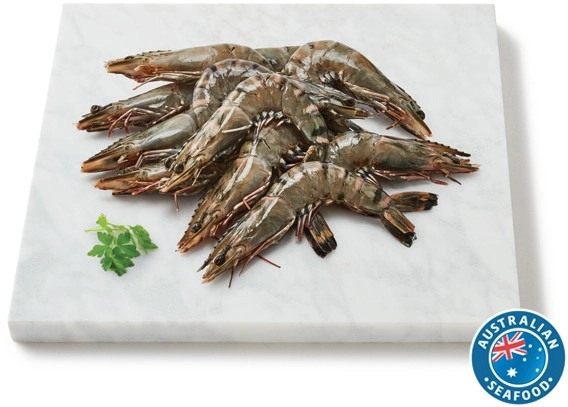 Coles Queensland Thawed Raw Extra Large Black Tiger Prawns