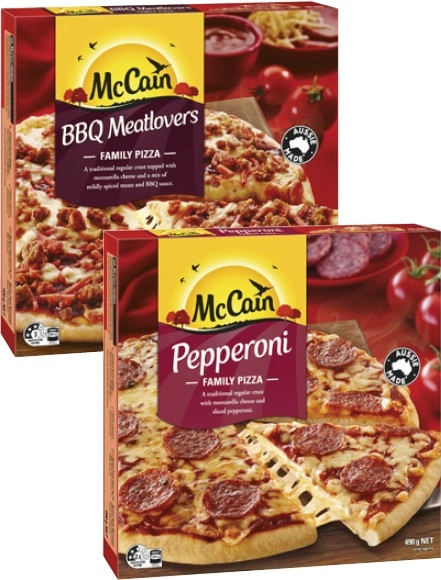 McCain Family Pizza 490g-500g