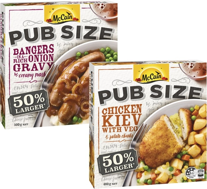 McCain Pub Size Meal 480g-500g