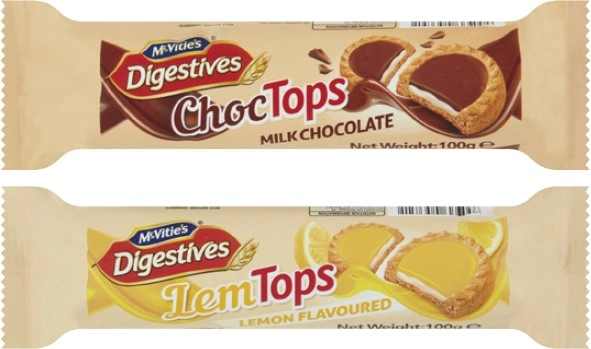 McVities Digestives Tops Biscuits 100g