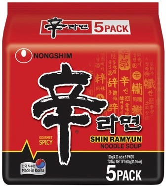 Nongshim Shin Ramyun Noodle 5 pack 600g