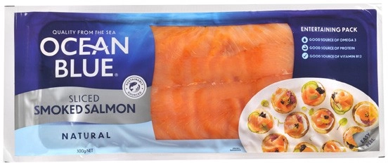 Ocean Blue Sliced Smoked Salmon 300g