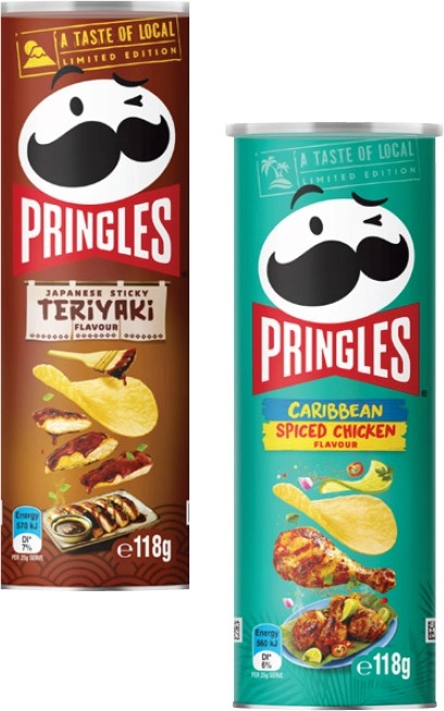 Pringles Potato Crisps 118g-134g