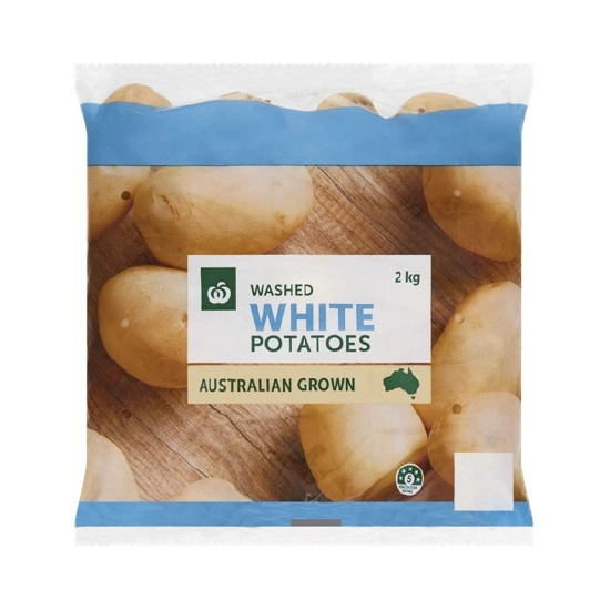 SA Washed White Potatoes 2 kg Pack