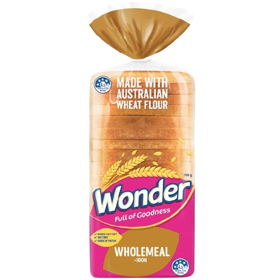 Wonder White Bread Loaf Varieties 680-700g