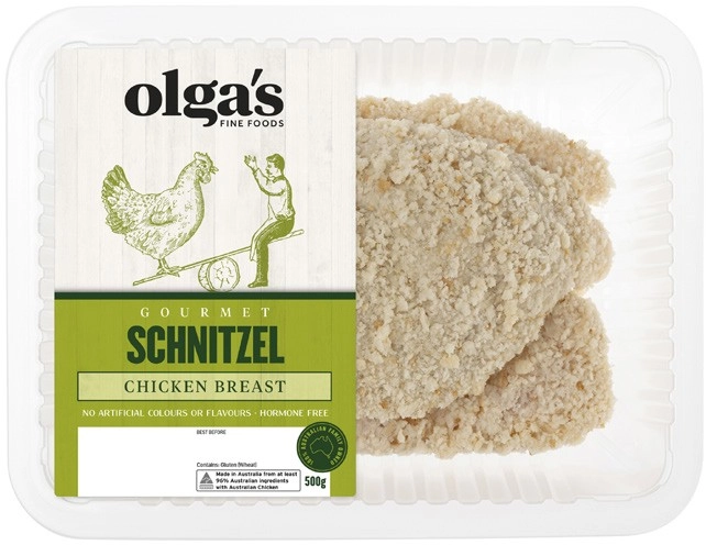 Olga's Chicken Breast Schnitzel 500g