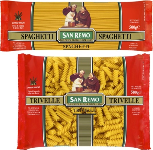 San Remo Pasta 375g-500g