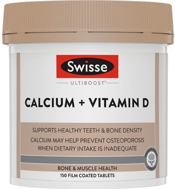 Swisse Ultiboost Calcium + Vitamin D Tablets 150 Pack^