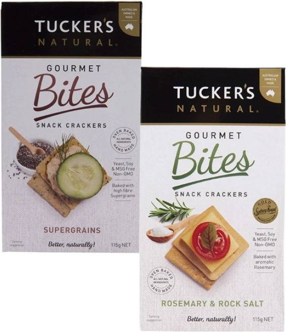 Tucker's Bites Crackers 115g