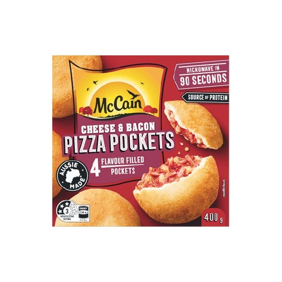 McCain Pizza Pockets 400g Pk 4