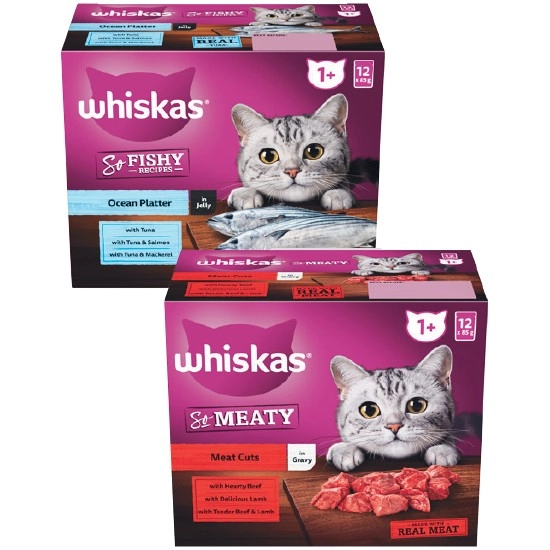 Whiskas Oh So Wet Cat Food Pk 12 x 85g