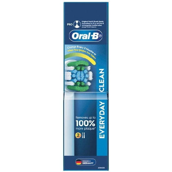 Oral-B Precision Clean White Electric Toothbrush Refills Pk 2