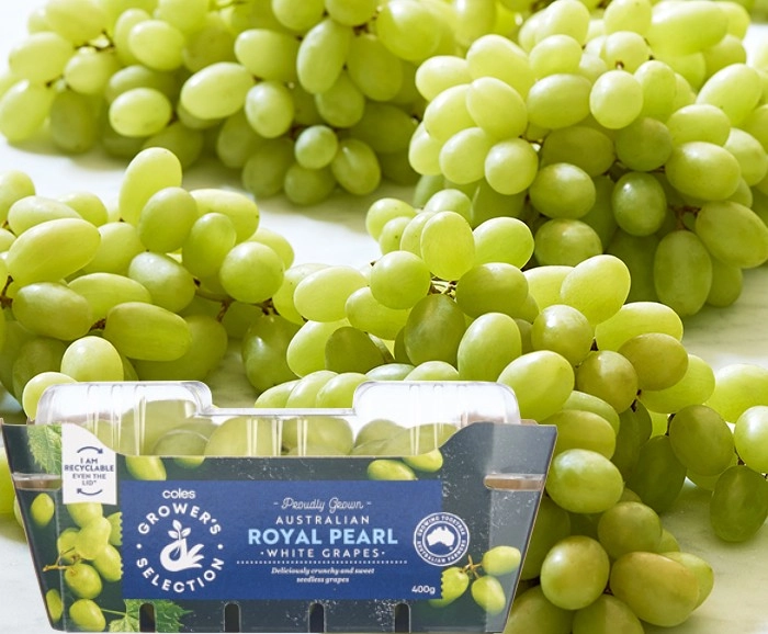 Coles West Australian Grower's Selection White Grapes 400g Pack