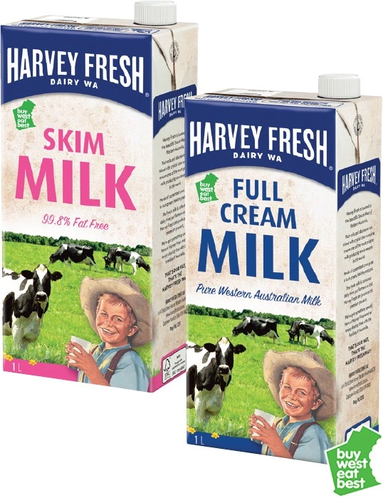 Harvey Fresh UHT Milk 1 Litre