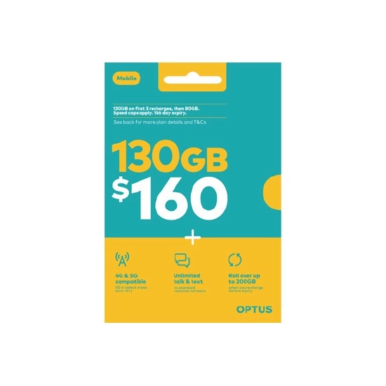 Optus $160 Prepaid SIM Starter Kit†