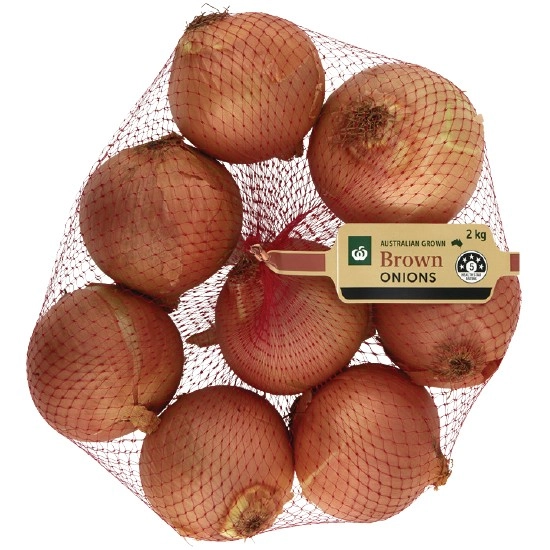 TAS Brown Onions 2 kg Pack