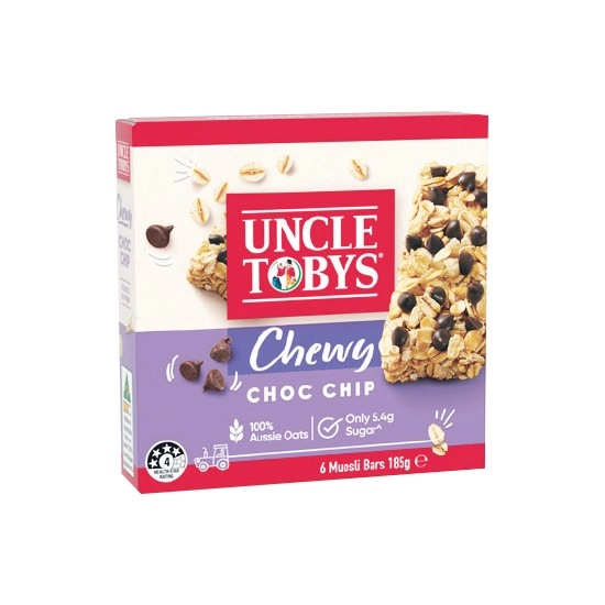 Uncle Tobys Muesli Bars 145-185g Pk 5-6