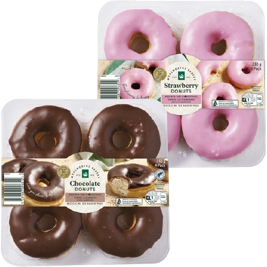 Woolworths Donut Varieties Pk 4