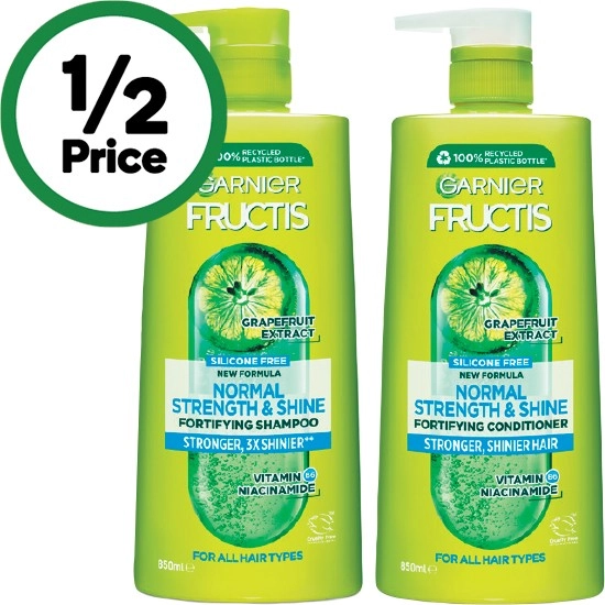 Garnier Fructis Shampoo or Conditioner 850ml