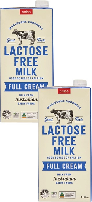 Coles Lactose Free UHT Milk 1 Litre