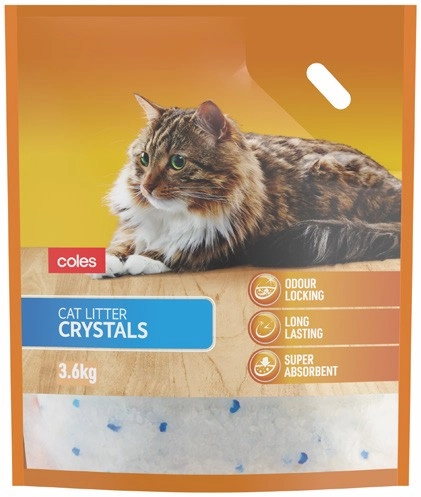 Coles Silica Gel Cat Litter Crystals 3.6kg