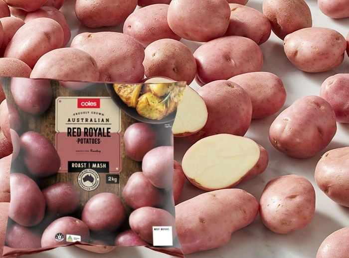 Coles Tasmanian Red Royale Potatoes 2kg Bag