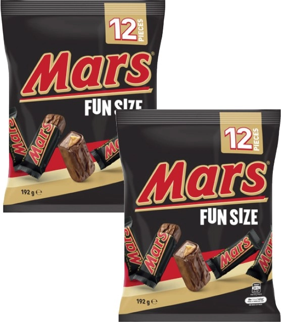 Mars Chocolate Fun Size 132g-192g or Skittles Fun Size 180g