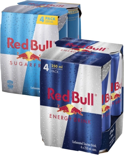 Red Bull Energy Drink 4x250mL