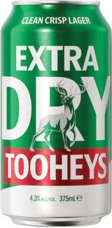 Tooheys Extra Dry Block Cans 30x375mL