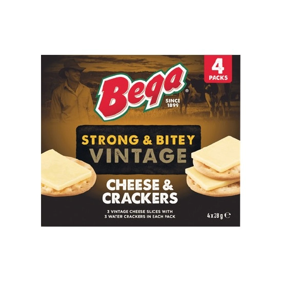 Bega Cheese & Crackers Varieties 112g Pk 4