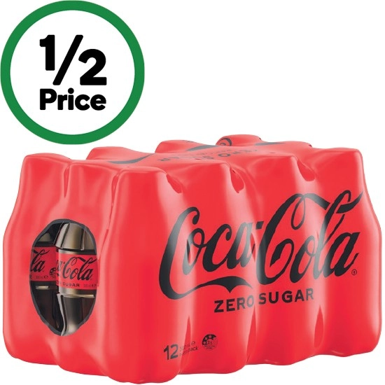 Coca-Cola Classic or Zero Sugar, Fanta Zero Sugar or Sprite Zero Sugar Soft Drink Varieties 12 x 300ml