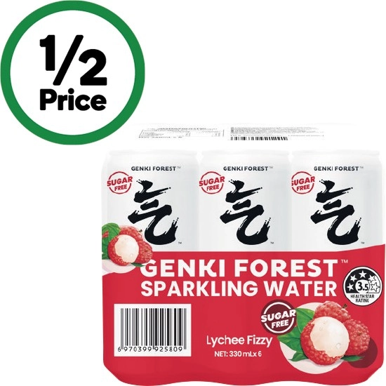 Genki Forest Sparkling Water 6 x 330ml