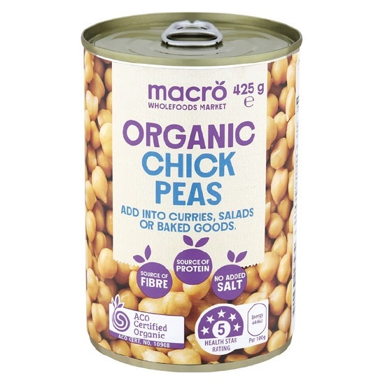 Macro Organic Chick Peas 425g