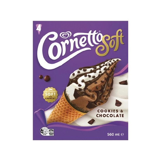 Streets Cornetto Soft 560ml Pk 4