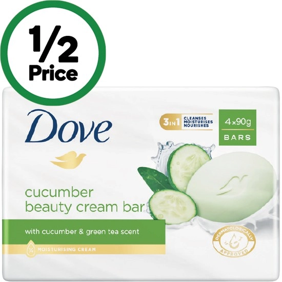 Dove Soap Bars 90g Pk 4