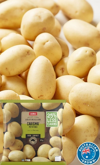 Coles Australian Washed Carisma Potatoes 2kg Bag