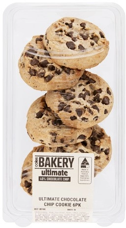 Coles Bakery Cookies 6 Pack