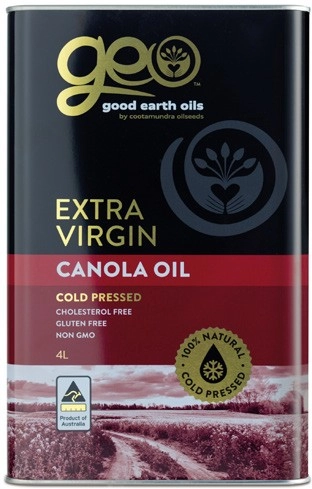 Good Earth Oils Extra Virgin Canola Oil 4 Litre