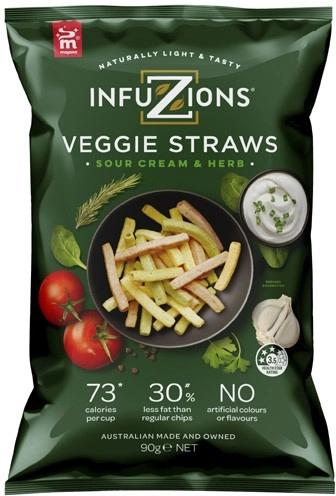 Infuzions Veggie Straws 90g