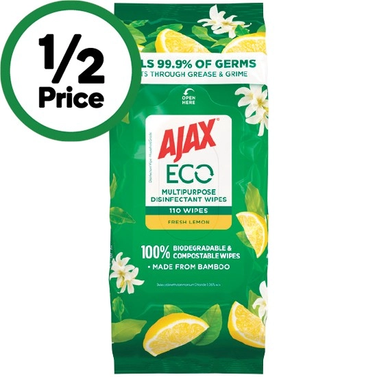 Ajax Antibacterial Wipes Pk 110