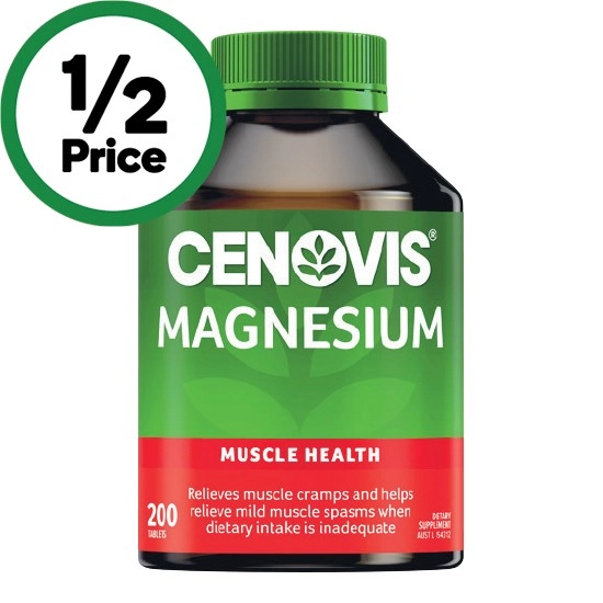 Cenovis Magnesium Muscle Health Tablets Pk 200‡