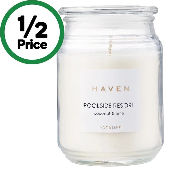 Haven Poolside Resort Coconut & Lime Soy Blend Candle