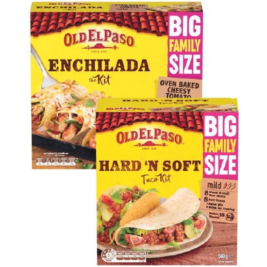 Old El Paso Family Size Kits 560-1040g