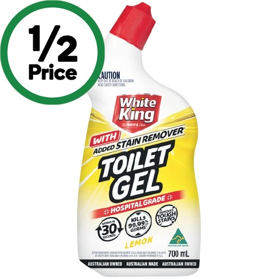 White King Stain Remover Toilet Gel 700ml