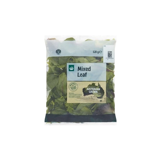 Woolworths Australian Mixed Leaf 120g Pack