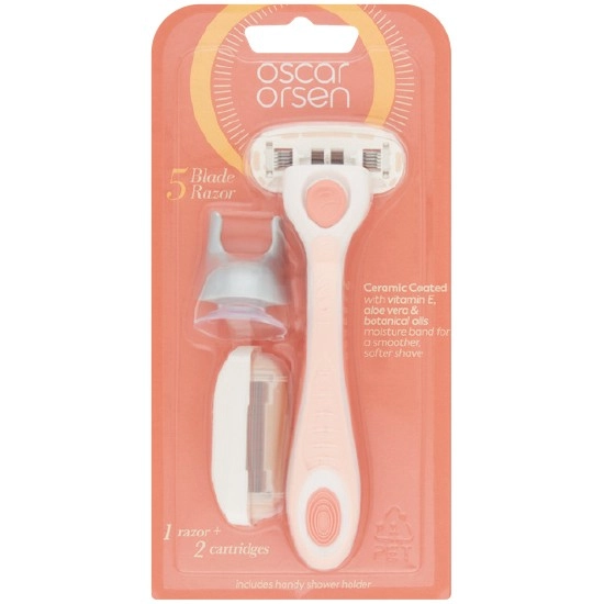 Oscar Orsen Women's Razor with 2 Cartridges