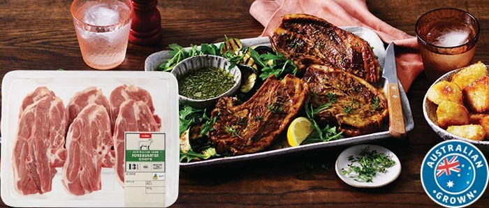 Coles Australian Lamb Forequarter Chops