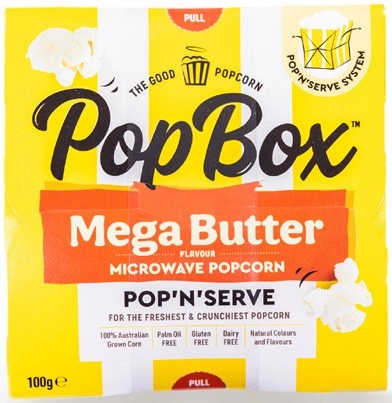 Pop Box Microwave Popcorn 100g